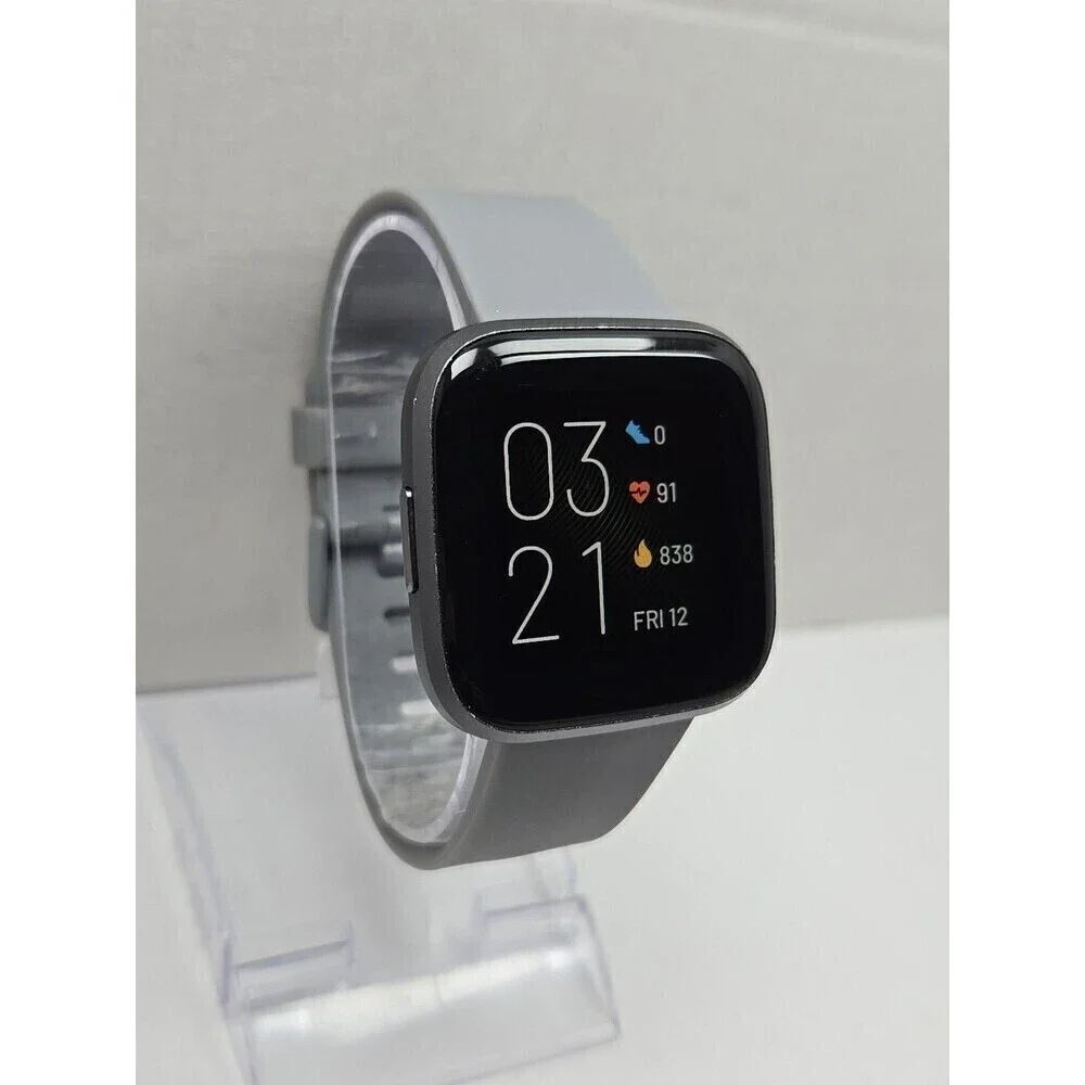 Fitbit Versa 2 Smartwatch Gray 40mm Alexa WR50M Always On Display No Charger